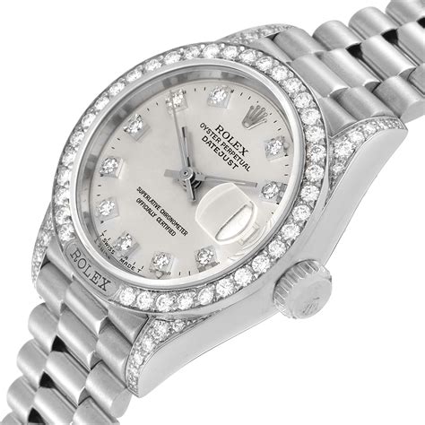 ladies rolex president watch 69159|Rolex President Datejust White Gold Anniversary Diamond Dial .